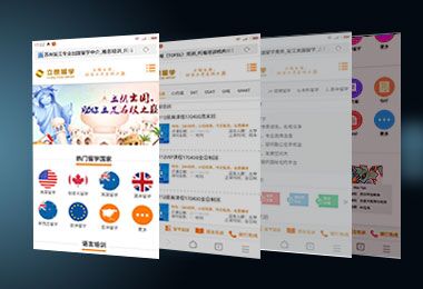 手機網站建設案例-立朗出國